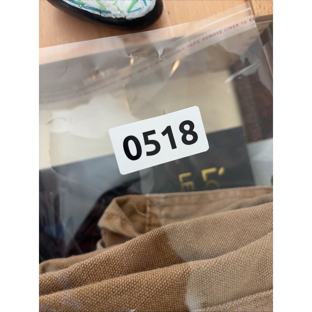 Carhartt Cotton Brown Size 7 KIDS Canvas Bib Overall Double Knee Solid - Picture 8 of 8